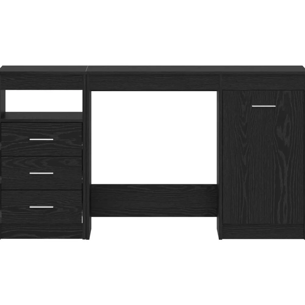 Bureau met lade 2 pcs 140 x 50 x 76 cm Bewerkt hout>vidaXL Best