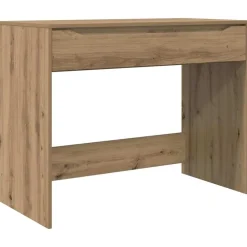 Kantoormeubelen*vidaXL Bureau met lade 100 x 50 x 78 cm Geconstrueerd hout Artisan eik