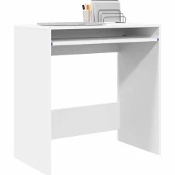 Kantoormeubelen*vidaXL Bureau met lade met opslag 77.5 x 43 x 79 cm Bewerkt hout Wit