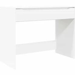 Kantoormeubelen*vidaXL Bureau met lade 100 x 50 x 78 cm Geconstrueerd hout Wit