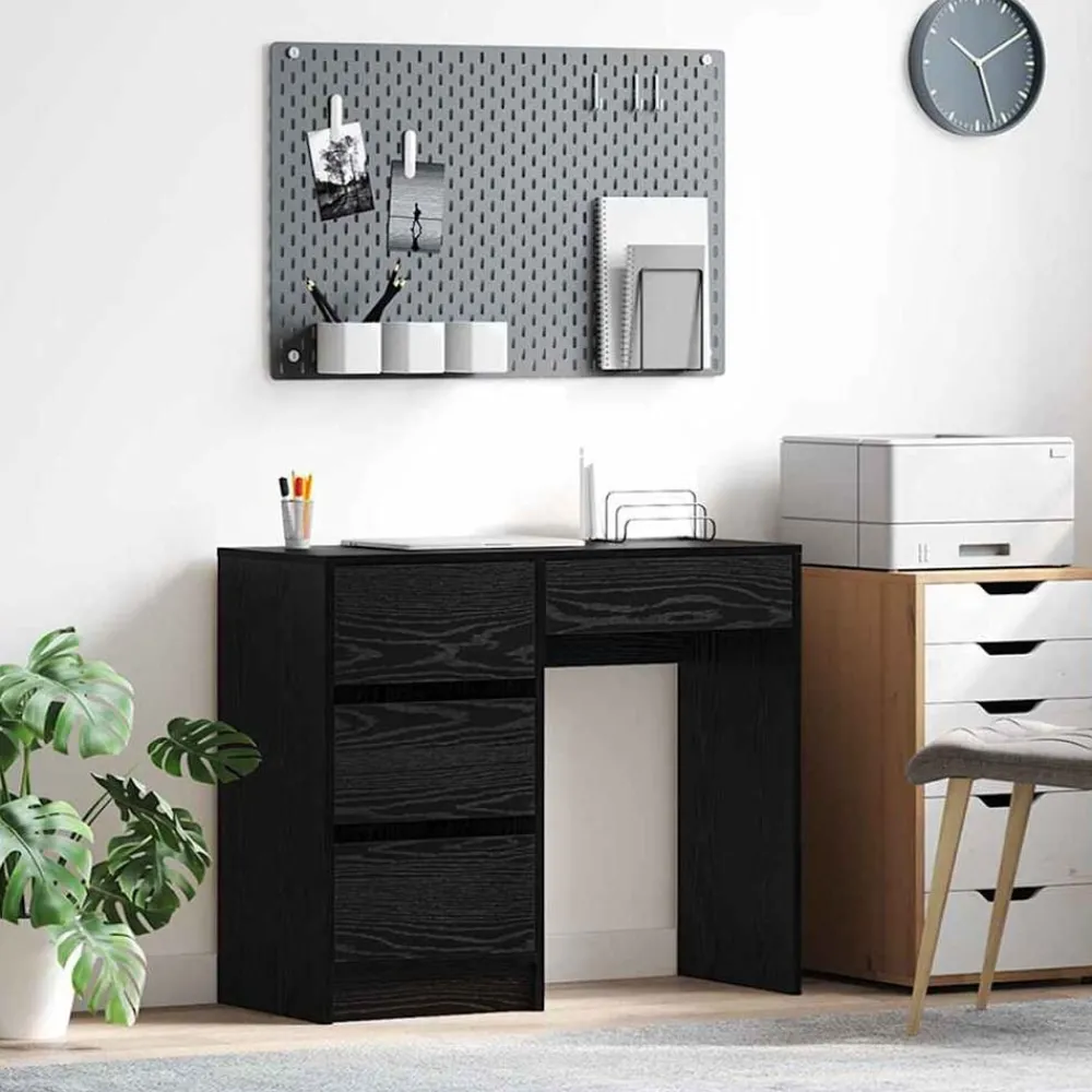 Bureau met lade 90 x 37,5 x 75 cm Bewerkt hout>vidaXL Hot