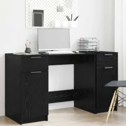 Bureau met lade 133 x 50 x 75 cm Bewerkt hout>vidaXL