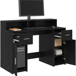 Bureau met lade 120 x 55 x 91 cm Bewerkt hout><noscript><img width=