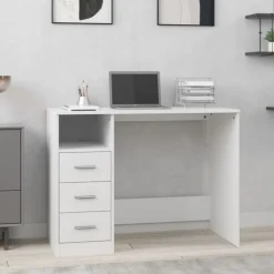 Bureau met lades 102x50x76 cm bewerkt hout>vidaXL Clearance