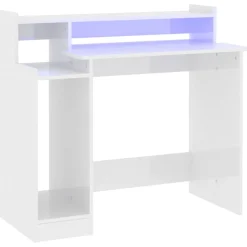 Bureau met LED-verlichting 97x45x90 cm hout>vidaXL Hot