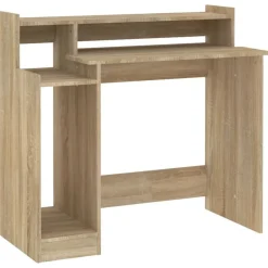 Bureau met LED-verlichting 97x45x90 cm hout kleurig><noscript><img width=