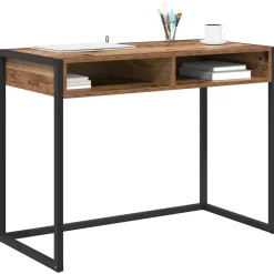 Bureau met opslag 100 x 50 x 75 cm Bewerkt hout><noscript><img width=
