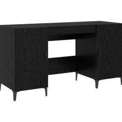 Bureau met opslag 140 x 50 x 75 cm Bewerkt hout>vidaXL Online
