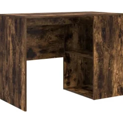 Bureau met plank 102 x 50 x 75 cm Bewerkt hout>vidaXL Online