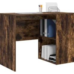Bureau met plank 102 x 50 x 75 cm Bewerkt hout><noscript><img width=