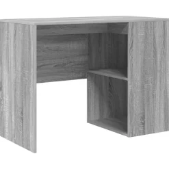 Bureau met plank 102 x 50 x 75 cm Bewerkt hout>vidaXL Hot