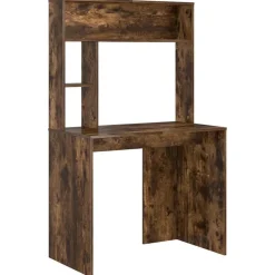 Bureau met plank 91 x 50 x 149 cm Bewerkt hout>vidaXL Outlet