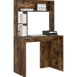 Bureau met plank 91 x 50 x 149 cm Bewerkt hout><noscript><img width=