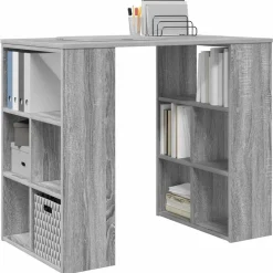 Bureau met plank 90 x 50 x 75 cm Bewerkt hout><noscript><img width=