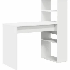Bureau met plank met opslag 113 x 54 x 120 cm Bewerkt hout>vidaXL