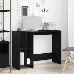 Bureau met plank 102,5 x 35 x 75 cm Bewerkt hout>vidaXL Outlet