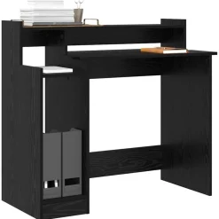 Bureau met plank 97 x 45 x 90 cm Bewerkt hout><noscript><img width=