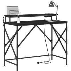 Bureau met plank 100 x 50 x 86,5 cm Bewerkt hout><noscript><img width=