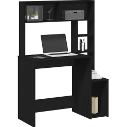 Bureau met schappen 100x45x140 cm bewerkt hout>vidaXL Discount