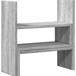 Elektronica*vidaXL Bureau organiser 40x17x41 cm bewerkt hout eiken Grijs sonoma