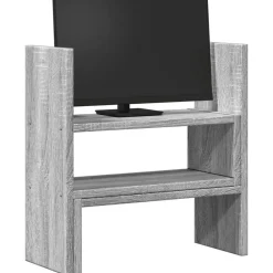 Elektronica*vidaXL Bureau organiser 40x17x41 cm bewerkt hout eiken Grijs sonoma