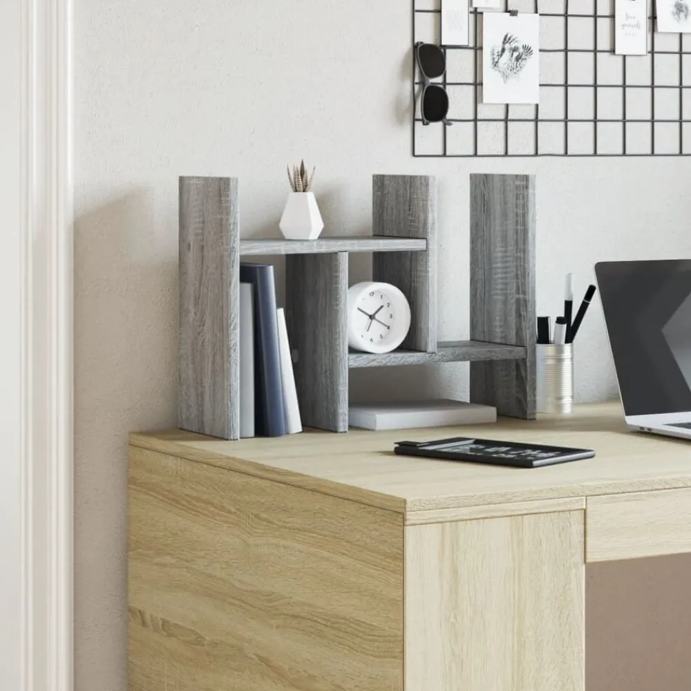 Bureau organiser 34,5x15,5x35,5 cm bewerkt hout>vidaXL
