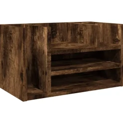 Kantoorartikelen*vidaXL Bureau organiser 44,5x24x25 cm bewerkt hout kleur Gerookt eiken
