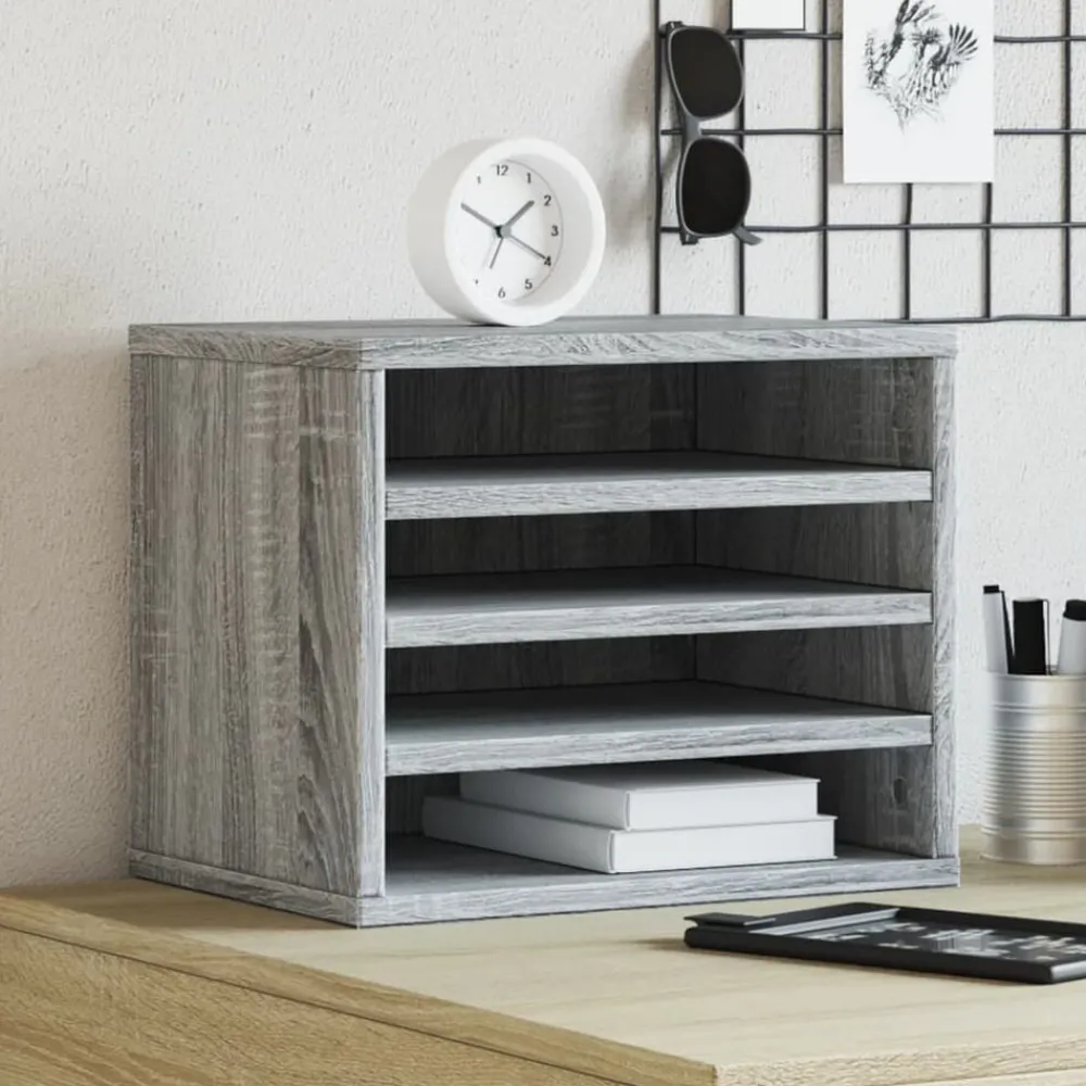 Bureau organiser 36x26x29,5 cm bewerkt hout eiken>vidaXL Best