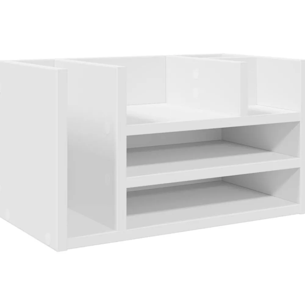 Bureau organiser 44,5x24x25 cm bewerkt hout>vidaXL Discount