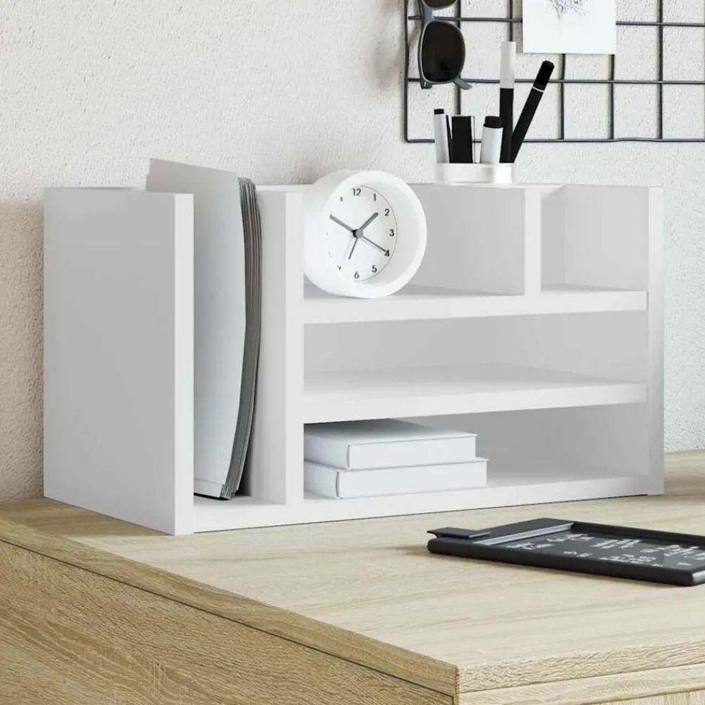 Bureau organiser 44,5x24x25 cm bewerkt hout>vidaXL Discount