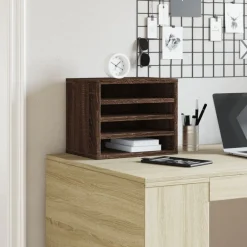 Bureau organiser 36x26x29,5 cm bewerkt hout ig><noscript><img width=