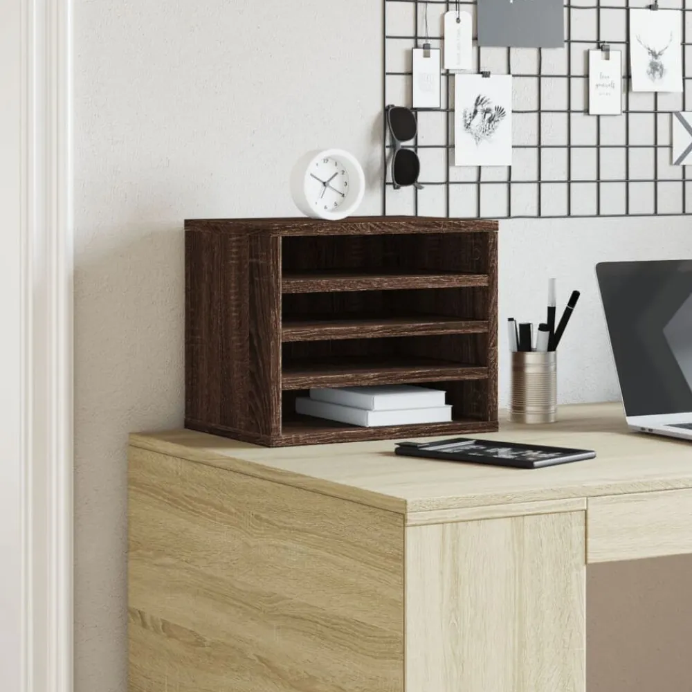 Bureau organiser 36x26x29,5 cm bewerkt hout ig>vidaXL Clearance