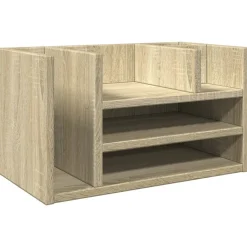 Bureau organiser 44,5x24x25 cm bewerkt hout kleurig>vidaXL Best