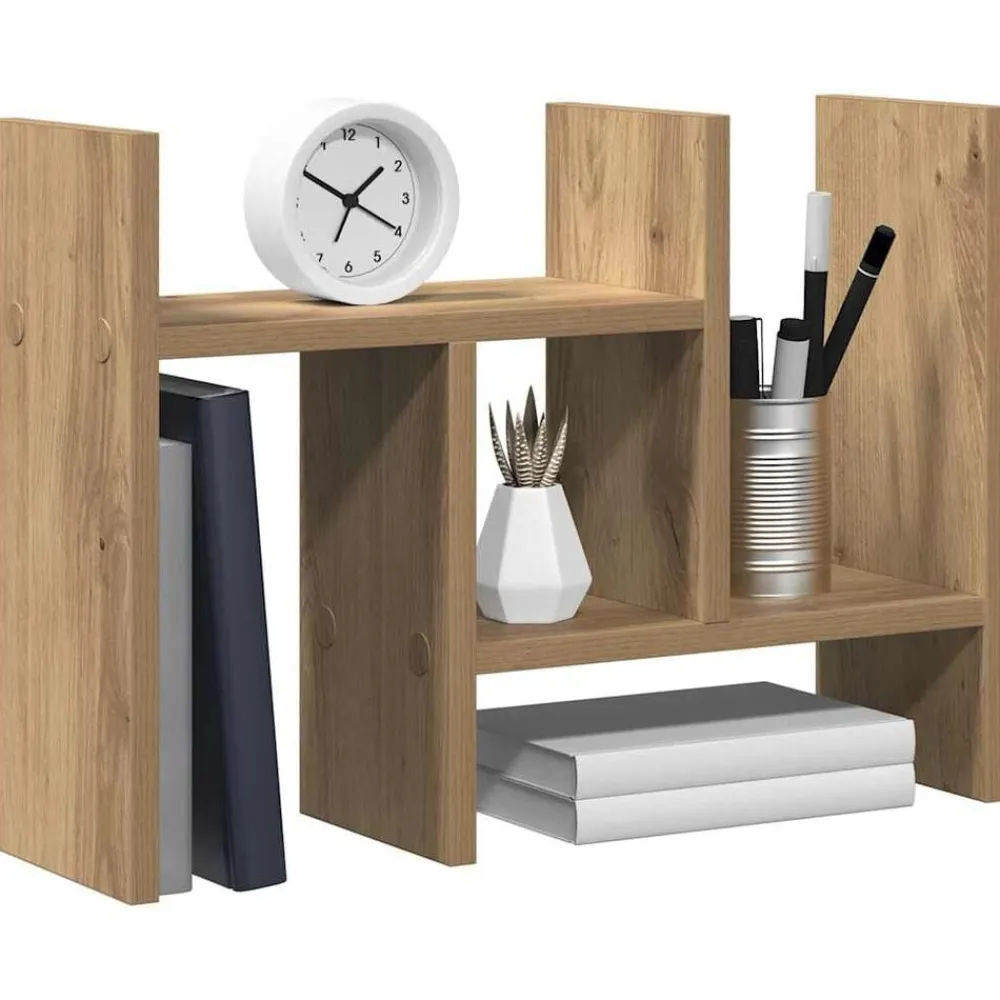 Kantoorartikelen*vidaXL Bureau Organizer Artisan Eiken 34,5 x 15,5 x 35,5 cm artisanaal eikenkleurig