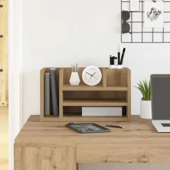 Bureau Organizer 44,5 x 24 x 25 cm Bewerkt hout>vidaXL