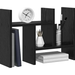 Kantoorartikelen*vidaXL Bureau Organizer 34,5 x 15,5 x 35,5 cm Bewerkt hout Zwart eiken