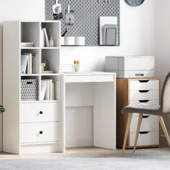 Kantoormeubelen*vidaXL Bureau 60 x 40 x 76 cm Wit