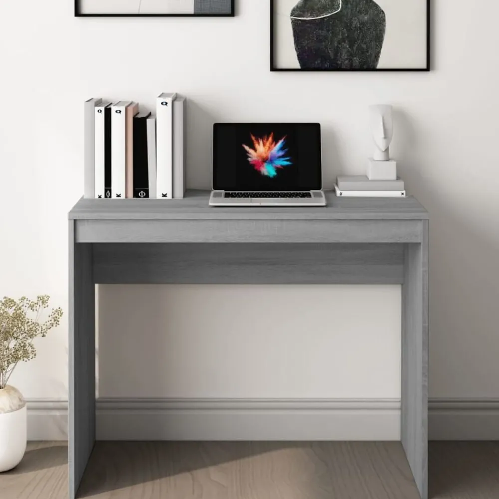 Bureau 90x40x72 cm bewerkt hout eikenkleurig>vidaXL Clearance