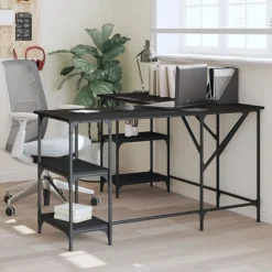 Bureau 139x139x75 cm bewerkt hout>vidaXL Best