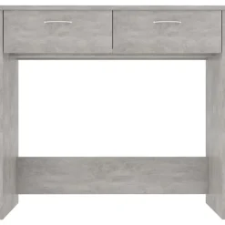 Kantoormeubelen*vidaXL Bureau 80x40x75 cm bewerkt hout Betongrijs