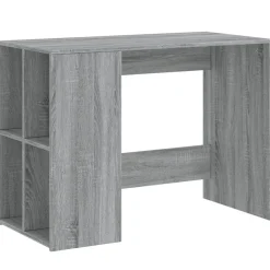 Kantoormeubelen*vidaXL Bureau 102x50x75 cm bewerkt hout eikenkleurig Grijs sonoma