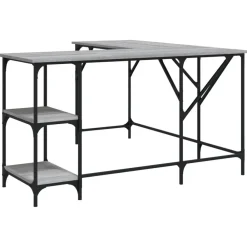 Bureau 139x139x75 cm bewerkt hout eikenkleurig>vidaXL New