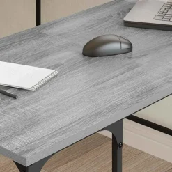 Bureau 139x139x75 cm bewerkt hout eikenkleurig><noscript><img width=