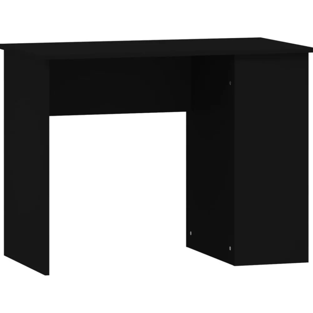 Kantoormeubelen*vidaXL Bureau 100x55x75 cm bewerkt hout Zwart