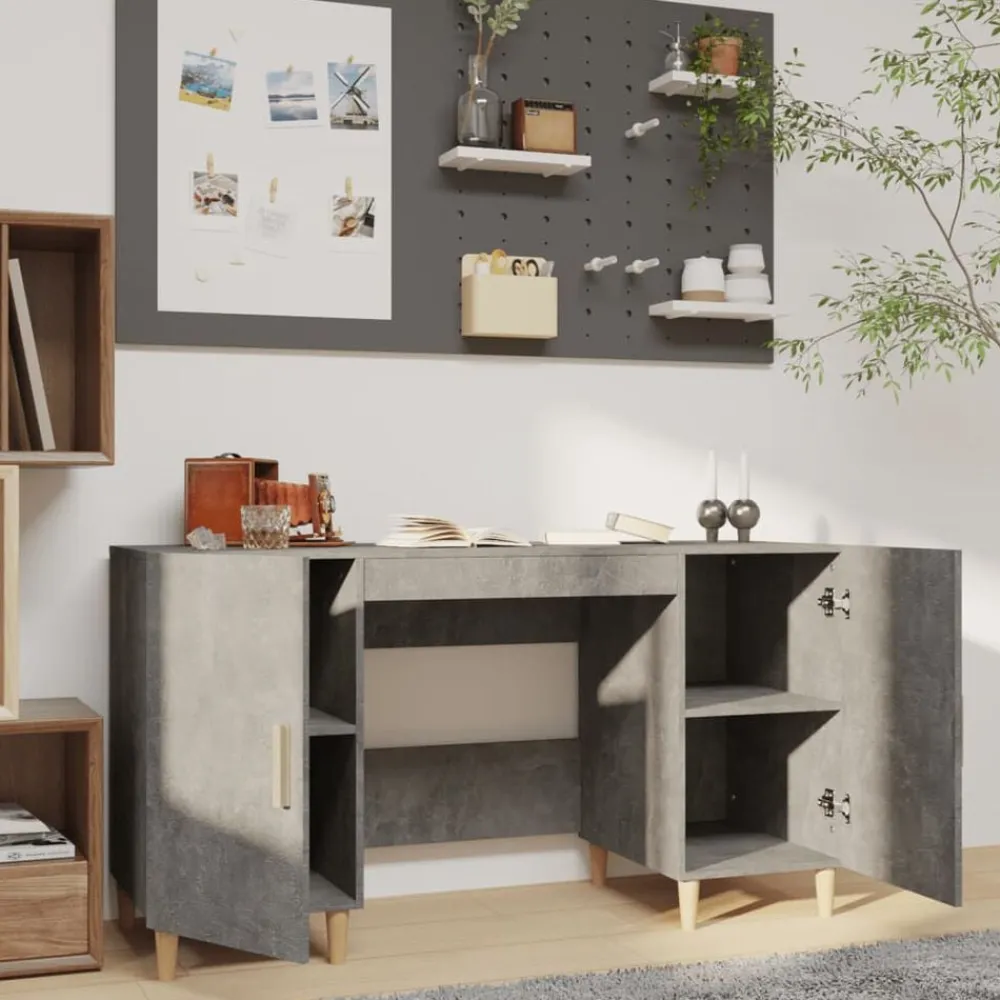 Bureau 140x50x75 cm bewerkt hout>vidaXL