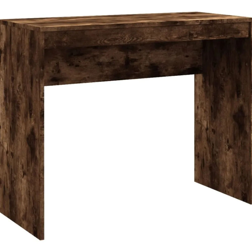 Kantoormeubelen*vidaXL Bureau 90x40x72 cm bewerkt hout kleurig Gerookt eiken