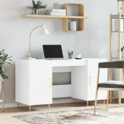 Bureau 140x50x75 cm bewerkt hout>vidaXL Online