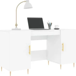 Bureau 140x50x75 cm bewerkt hout><noscript><img width=