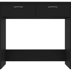 Kantoormeubelen*vidaXL Bureau 80x40x75 cm bewerkt hout Zwart