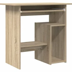 Kantoormeubelen*vidaXL Bureau 80x45x74 cm bewerkt hout kleurig Sonoma eiken